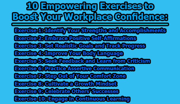 10 Empowering Exercises to Boost Your Workplace Confidence