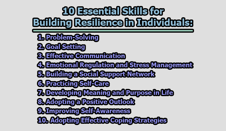 10 Essential Skills for Building Resilience in Individuals - 10 Essential Skills for Building Resilience in Individuals