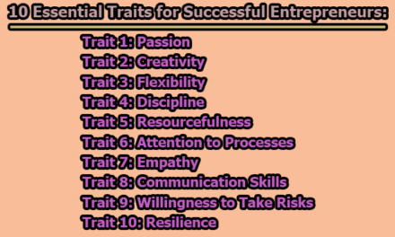 10 Essential Traits for Successful Entrepreneurs