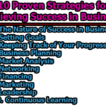 10 Proven Strategies for Achieving Success in Business