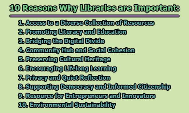 10 Reasons Why Libraries are Important