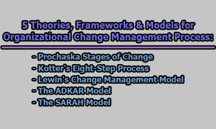 5 Theories, Frameworks & Models for Organizational Change Management Process