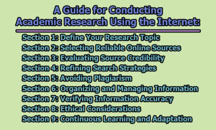 A Guide for Conducting Academic Research Using the Internet