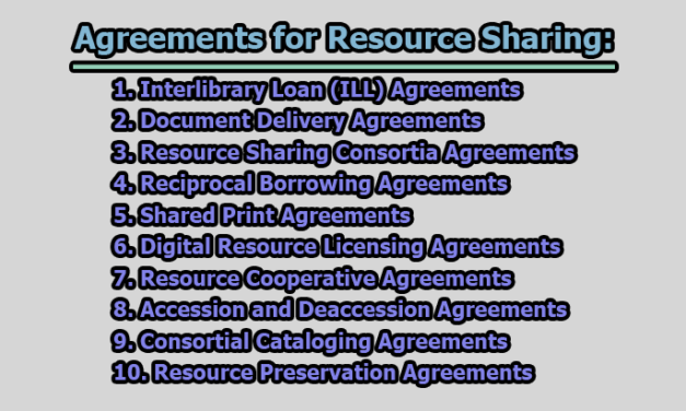 Agreements for Resource Sharing