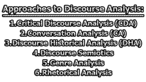 Approaches To Discourse Analysis | How To Do Discourse Analysis ...