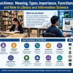 Archives: Meaning, Types, Importance, Functions and Role in Library and Information Science