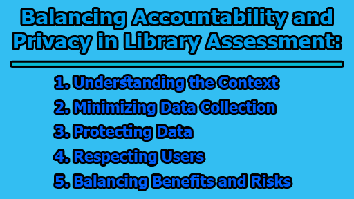 Balancing Accountability and Privacy in Library Assessment - Balancing Accountability and Privacy in Library Assessment