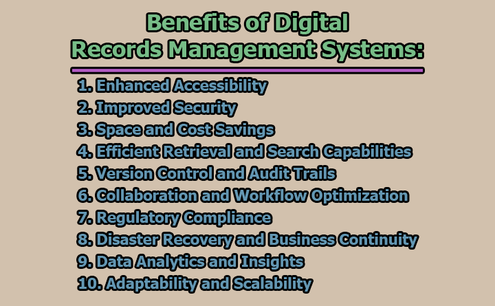 Benefits of Digital Records Management Systems - Benefits of Digital Records Management Systems