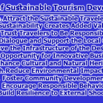 Importance and Benefits of Sustainable Tourism Development