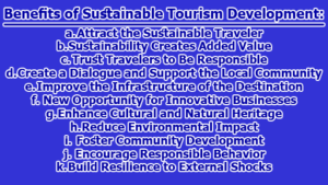 advantage of tourism development