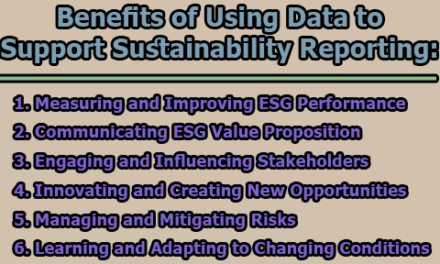 Benefits of Using Data to Support Sustainability Reporting