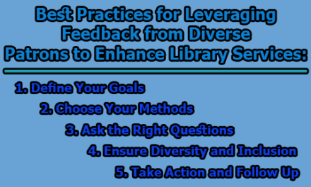 Best Practices for Leveraging Feedback from Diverse Patrons to Enhance Library Services