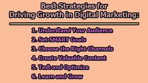 Best Strategies for Driving Growth in Digital Marketing