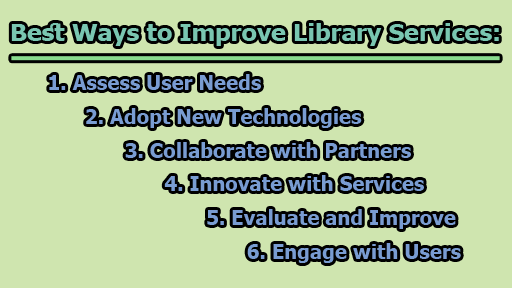 Best Ways to Improve Library Services - Best Ways to Improve Library Services