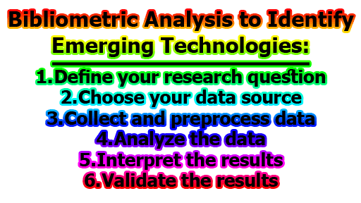 Bibliometric Analysis to Identify Emerging Technologies - Bibliometric Analysis to Identify Emerging Technologies