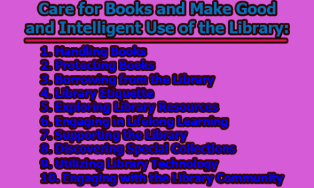 Care for Books and Make Good and Intelligent Use of the Library