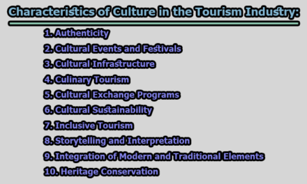 Importance and Characteristics of Culture in the Tourism Industry