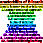 Tools and Characteristics of E-learning