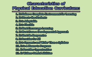 Characteristics of Physical Education Curriculum | limbd.org