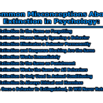 Common Misconceptions about Extinction in Psychology