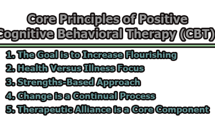 Core Principles of Positive Cognitive Behavioral Therapy (CBT)