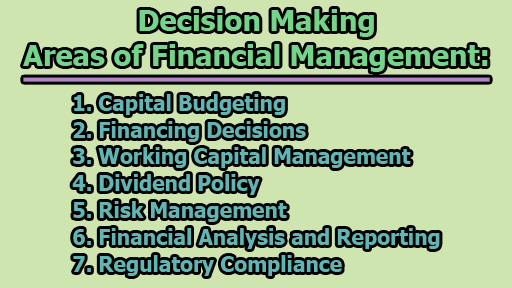 Decision Making Areas of Financial Management