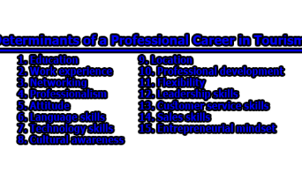 Determinants of a Professional Career in Tourism