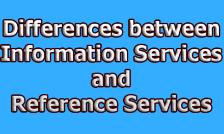 Differences between Information Services and Reference Services