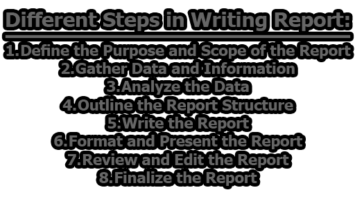 Different Steps in Writing Report - Different Steps in Writing Report | Types of Report Writing | Layout of the Research Report