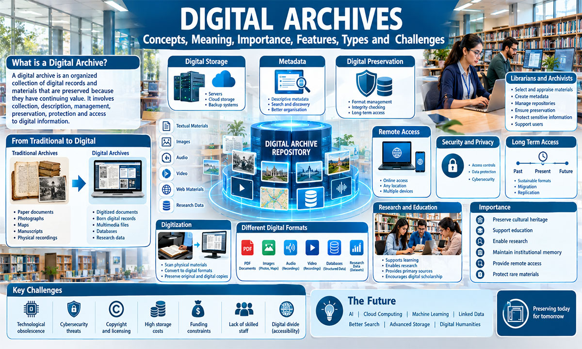 Digital Archives: Concepts, Meaning, Importance, Features, Types and Challenges Digital Archives Concepts Meaning Importance Features Types and Challenges - Digital Archives: Concepts, Meaning, Importance, Features, Types and Challenges