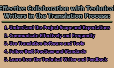 Effective Collaboration with Technical Writers in the Translation Process