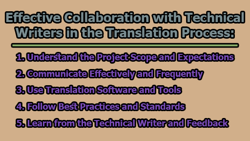 Effective Collaboration with Technical Writers in the Translation Process