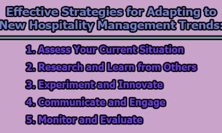 Effective Strategies for Adapting to New Hospitality Management Trends