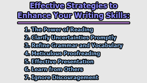 Effective Strategies to Enhance Your Writing Skills