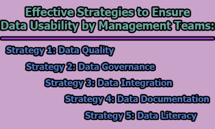 Effective Strategies to Ensure Data Usability by Management Teams