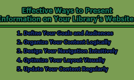 Effective Ways to Present Information on Your Library’s Website