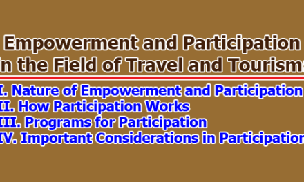 Empowerment and Participation in the Field of Travel and Tourism