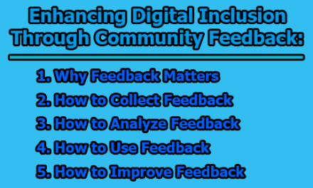 Enhancing Digital Inclusion through Community Feedback
