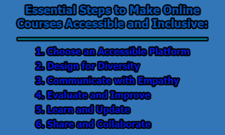 Essential Steps to Make Online Courses Accessible and Inclusive