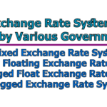 Exchange Rate Systems Used by Various Governments