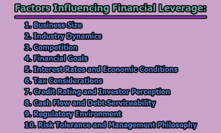 Factors Influencing Financial Leverage