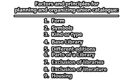 Union Catalogue | Definitions, Functions, Factors and Principles for Planning and Organizing Union Catalogue