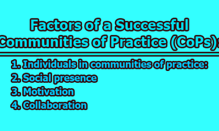 Communities of Practice (CoPs) | Definitions, Functions, Benefits, Characteristics, Roles & Factors of a Successful Communities of Practice (CoPs)