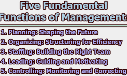 Five Fundamental Functions of Management