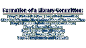 Formation of a Library Committee - Library & Information Management