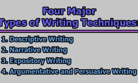 Writing Techniques | Importance and Four Major Types of Writing Techniques