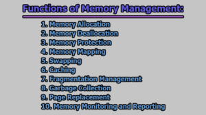 Importance and Functions of Memory Management | limbd.org
