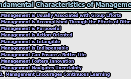 Fundamental Characteristics of Management