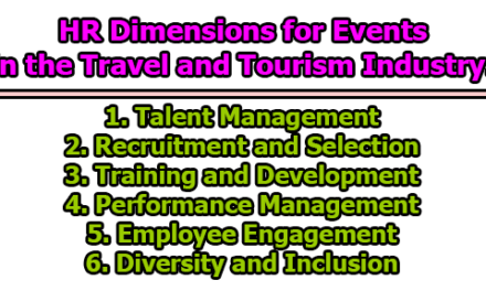 HR Dimensions for Events in the Travel and Tourism Industry