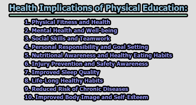 Health Implications of Physical Education